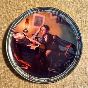 Knowles Norman Rockwell Plate “ A Young Man’s Dream” 1986